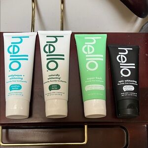 Hello Floride Free Toothpaste (set of 4)